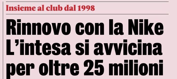 Inter-Nike, sarà superato il muro dei 30 mln annuali: ecco l’accordo nell’accordo- immagine 2