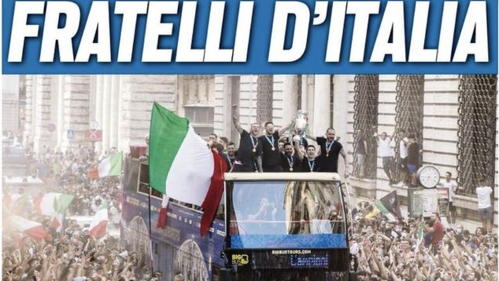 Prima Pagina, Tuttosport: “Fratelli d’Italia” 