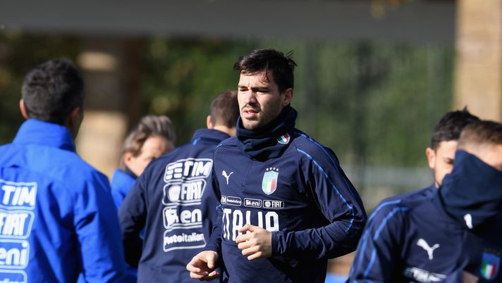Alessio Romagnoli in allenamento con l'Italia (credits: GETTY Images) 