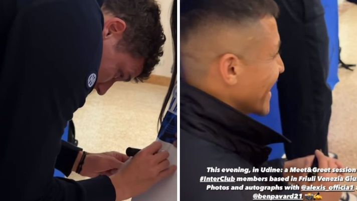 Inter in trasferta a Udine. Evento con Sanchez e Pavard per i tifosi degli Inter Club - immagine 1