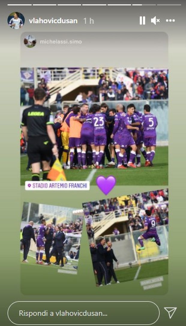 FOTO – Vlahovic raggiante sui social, le Storie con gli abbracci di gruppo- immagine 3