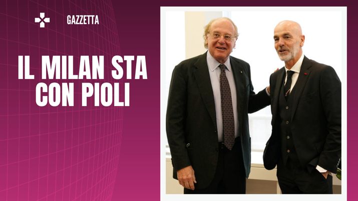 Paolo Scaroni e Stefano Pioli, presidente e allenatore del Milan (getty images)