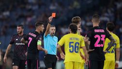 Roma-HJK Helsinki, la moviola: ospiti in 10 uomini. Ammoniti Ibanez e Cristante
