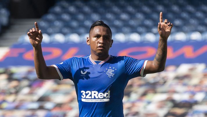 Alfredo Morelos of Rangers FC  (Photo by Willie Vass/Pool via Getty Images) 