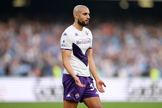 NAPLES, ITALY - MAY 07: Sofyan Amrabat of ACF Fiorentina during the Serie A match between SSC Napoli and ACF Fiorentina at Stadio Diego Armando Maradona on May 07, 2023 in Naples, Italy. (Photo by Francesco Pecoraro/Getty Images) Amrabat: “Niente è impossibile per noi. Avanti Firenze, prendiamoci la Coppa”- immagine 2