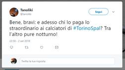 Torino-Spal 1-0, i social tra vittoria e ritardi: “E chi paga gli straordinari notturni?”