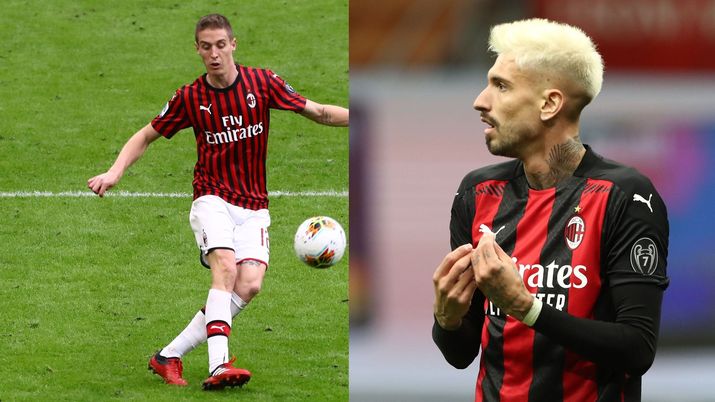 Andrea Conti Samu Castillejo AC Milan