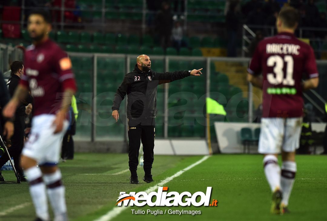  during the Serie B match between US Citta di Palermo and AS Livorno at Stadio Renzo Barbera on December 15, 2018 in Palermo, Italy. 