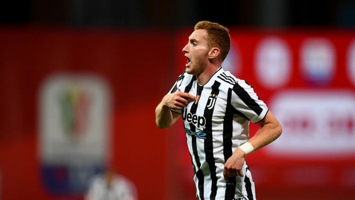 REGGIO NELL'EMILIA, ITALY - MAY 19: Dejan Kulusevski of Juventus celebrates after scoring their sides first goal during the TIMVISION Cup Final between Atalanta BC and Juventus on May 19, 2021 in Reggio nell'Emilia, Italy. A limited number of fans will be allowed into the stadium as Coronavirus restrictions begin to ease in the UK. (Photo by Claudio Villa/Getty Images for Lega Serie A) NEWS – Novità per Kulusevski! Zielinski, Insigne, Leao, Smalling, Ibanez, Bremer, Cambiaso… - immagine 1