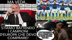 Napoli, tris al Liverpool: l'ironia social sulla vittoria contro i campioni d'Europa