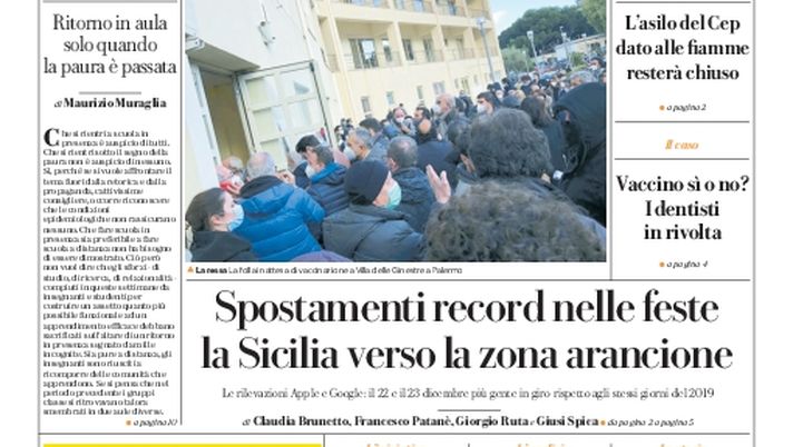 Prima Pagina, La Repubblica-Palermo: “Scuola, rientro caos. La Sicilia verso la zona arancione” Prima Pagina, La Repubblica-Palermo: “Scuola, rientro caos. La Sicilia verso la zona arancione”