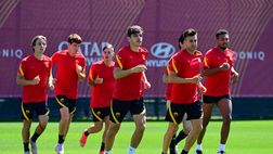 Trigoria, allenamento in vista dell’Inter: in gruppo Villar ed El Shaarawy