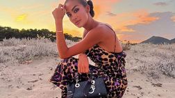 Giorgia Palmas, scatto incantevole al tramonto dalla sua Sardegna