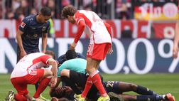Bundesliga, l’arbitro Ittrich salva la vita a Guilavogui: “Grazie per l’aiuto!”