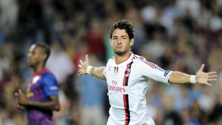 Alexandro Pato in gol il 13 settembre 2011 in Barcellona-Milan 2-2 