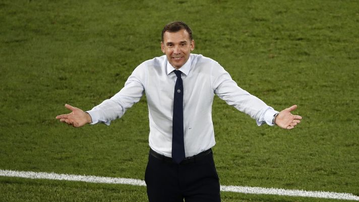 ROME, ITALY - JULY 03: Andriy Shevchenko, Head Coach of Ukraine reacts during the UEFA Euro 2020 Championship Quarter-final match between Ukraine and England at Olimpico Stadium on July 03, 2021 in Rome, Italy. (Photo by Alessandro Garafallo - Pool/Getty Images) Scanziani non fa sconti: “Lanna compito non facile, Sheva una scommessa” - immagine 1