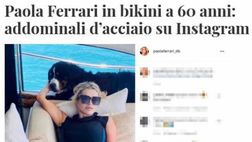 “Paola Ferrari, addominali d’acciaio a 60 anni”: la conduttrice sportiva risponde così