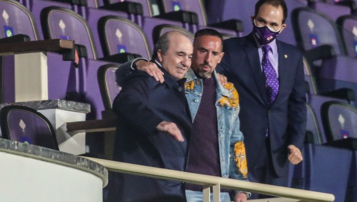 GERMOGLI PH: 11 APRILE 2021 FIRENZE STADIO ARTEMIO FRANCHI SERIE A FIORENTINA VS ATALANTA NELLA FOTO ROCCO COMMISSO E RIBERY 
