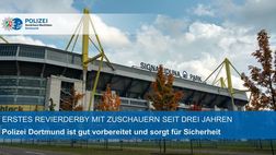 Primo derby della Ruhr con il pubblico dopo tre anni: la polizia di Dortmund, tutto ok