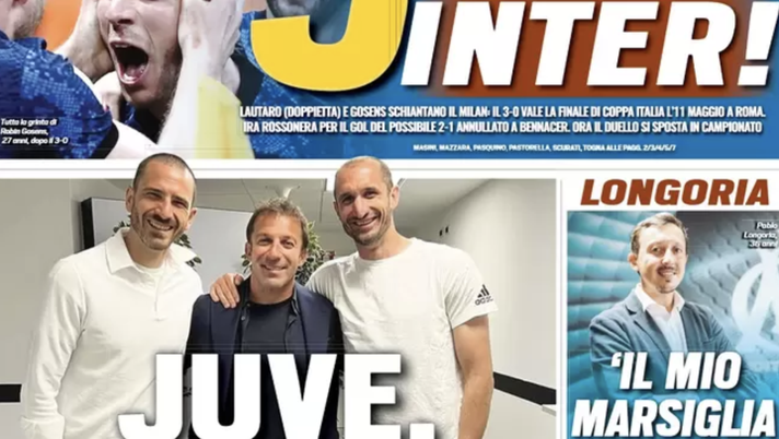 Prima Pagina, Tuttosport: “3 urla Inter. Juve, che succede?”  prima pagina