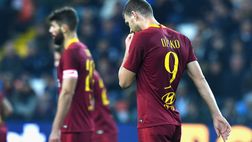 Roma, problema muscolare per Dzeko: salta il Real, prova a recuperare per l’Inter