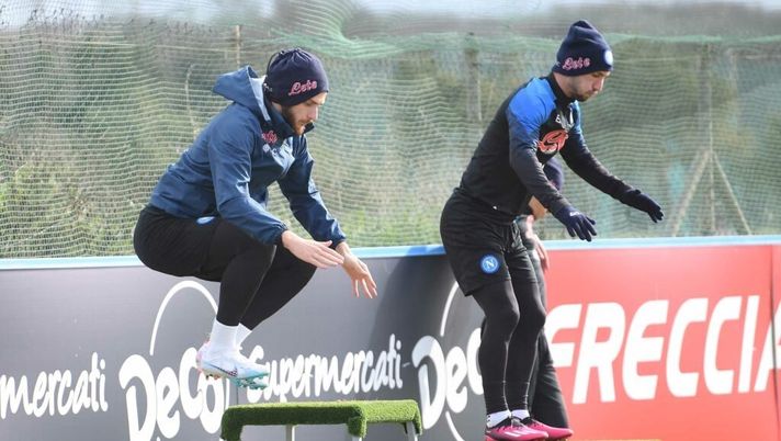 Verso la Roma, per Kvaratskhelia intera seduta in gruppo! Primo allenamento per Gollini napoli