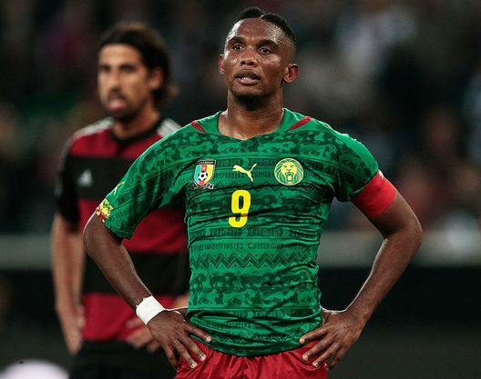 MOENCHENGLADBACH, GERMANY - JUNE 01: Samuel Eto'o of Cameroon waits for a corner during the International Friendly match between Germany and Cameroon at Borussia Park Stadium on June 1, 2014 in Moenchengladbach, Germany. (Photo by Adam Pretty/Bongarts/Getty Images) MOENCHENGLADBACH, GERMANY - JUNE 01: Samuel Eto'o of Cameroon waits for a corner during the International Friendly match between Germany and Cameroon at Borussia Park Stadium on June 1, 2014 in Moenchengladbach, Germany. (Photo by Adam Pretty/Bongarts/Getty Images)