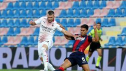 Crotone-Milan 0-2: fuori Rebic per infortunio. Dentro Colombo