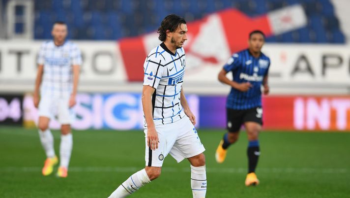 BERGAMO, ITALY - NOVEMBER 08:  Matteo Darmian of FC Internazionale in action during the Serie A match between Atalanta BC and FC Internazionale at Gewiss Stadium on November 8, 2020 in Bergamo, Italy.  (Photo by Claudio Villa - Inter/Inter via Getty Images) 