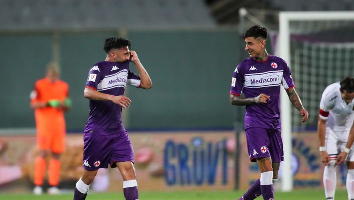 GERMOGLI PH: 13 AGOSTO 2021 FIRENZE STADIO ARTEMIO FRANCHI COPPA ITALIA FIORENTINA VS COSENZA NELLA FOTO GONZALEZ PULGAR 