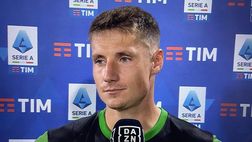 Sassuolo, Pinamonti: “Emozionato per il gol. L’abbraccio con Dionisi…”