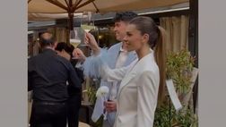 VIDEO / Quante nozze in casa Inter: anche Alessandro Bastoni e Camilla hanno detto sì