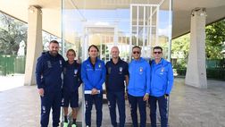 FOTO – Il CT Mancini in visita alla riproduzione della cella di Mandela