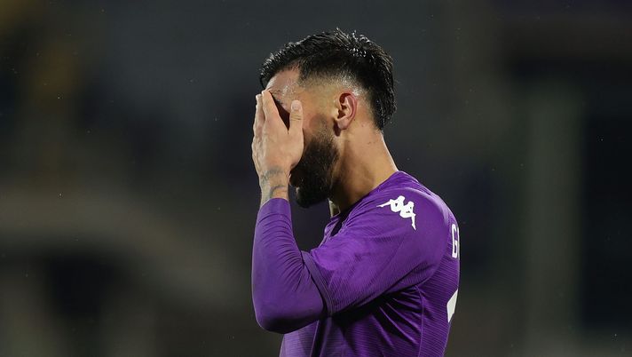 FLORENCE, ITALY - JANUARY 21: Nicolas Gonzalez of ACF Fiorentina shows his dejection during the Serie A match between ACF Fiorentina and Torino FC at Stadio Artemio Franchi on January 21, 2023 in Florence, Italy. (Photo by Gabriele Maltinti/Getty Images) Nico Gonzalez