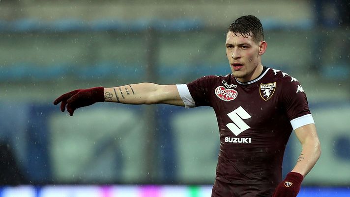 EMPOLI, ITALY - FEBRUARY 05: Andrea Belotti of FC Torino reacts during the Serie A match between Empoli FC and FC Torino at Stadio Carlo Castellani on February 5, 2017 in Empoli, Italy.  (Photo by Gabriele Maltinti/Getty Images) 