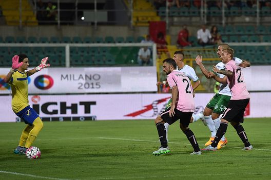  Rigoni in gol durante Palermo-Avellino 2-1 