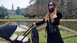 Giorgia Palmas, passeggiata a Milano: “Eh sì, Mia cresce”