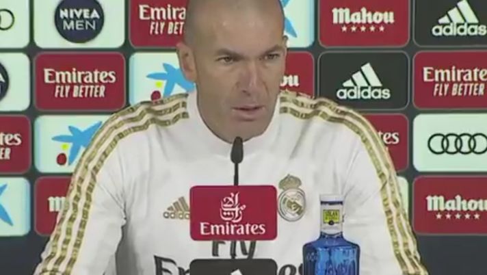 Zidane alla vigilia del derby contro l'Atletico Madrid Zidane alla vigilia del derby contro l'Atletico Madrid