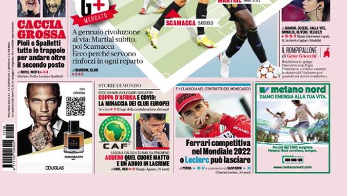 Prima Pagina, La Gazzetta dello Sport: “Allegri si rifà la Juve. Stelle Inter”  Prima Pagina, La Gazzetta dello Sport: “Allegri si rifà la Juve. Stelle Inter” - immagine 1