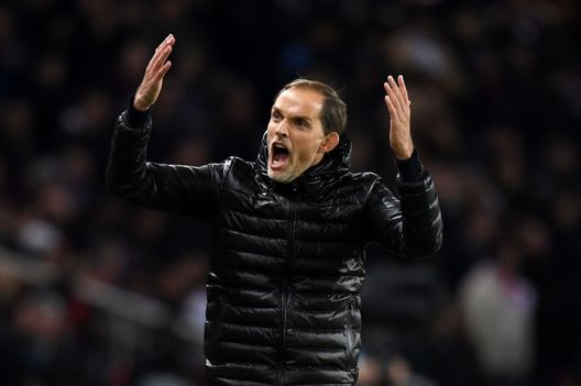 PARIS, FRANCE - NOVEMBER 28: Thomas Tuchel, Manager of Paris Saint-Germain reacts during the UEFA Champions League Group C match between Paris Saint-Germain and Liverpool at Parc des Princes on November 28, 2018 in Paris, France. (Photo by Shaun Botterill/Getty Images) PARIS, FRANCE - NOVEMBER 28: Thomas Tuchel, Manager of Paris Saint-Germain reacts during the UEFA Champions League Group C match between Paris Saint-Germain and Liverpool at Parc des Princes on November 28, 2018 in Paris, France. (Photo by Shaun Botterill/Getty Images)