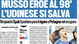 Tuttosport:Musso eroe e l’Udinese si salva