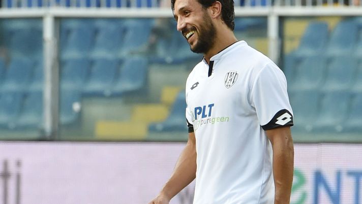 GENOA, ITALY - AUGUST 13:  Karim Laribi (Cesena) celebrates after penalty 0-1 during the TIM Cup match between Genoa CFC and AC Cesena at Stadio Luigi Ferraris on August 13, 2017 in Genoa, Italy.  (Photo by Paolo Rattini/Getty Images) 