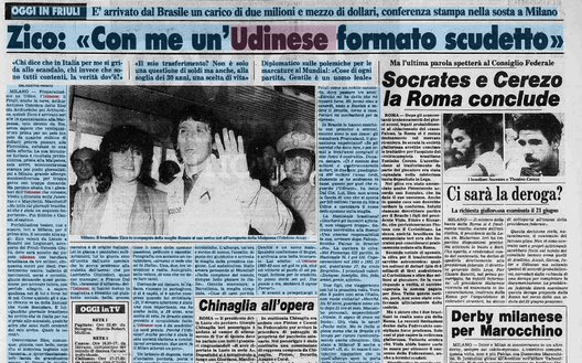 Accadde Oggi: 1376/83 Zico: “Con me Udinese da scudetto”