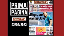 Prima pagina Tuttosport: Allegri, ora la Juve è tua