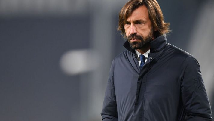 TURIN, ITALY - NOVEMBER 24: Andrea Pirlo, Head Coach of Juventus watches on prior to the UEFA Champions League Group G stage match between Juventus and Ferencvaros Budapest at Allianz Stadium on November 24, 2020 in Turin, Italy. Sporting stadiums around Italy remain under strict restrictions due to the Coronavirus Pandemic as Government social distancing laws prohibit fans inside venues resulting in games being played behind closed doors. (Photo by Valerio Pennicino/Getty Images) TURIN, ITALY - NOVEMBER 24: Andrea Pirlo, Head Coach of Juventus watches on prior to the UEFA Champions League Group G stage match between Juventus and Ferencvaros Budapest at Allianz Stadium on November 24, 2020 in Turin, Italy. Sporting stadiums around Italy remain under strict restrictions due to the Coronavirus Pandemic as Government social distancing laws prohibit fans inside venues resulting in games being played behind closed doors. (Photo by Valerio Pennicino/Getty Images)