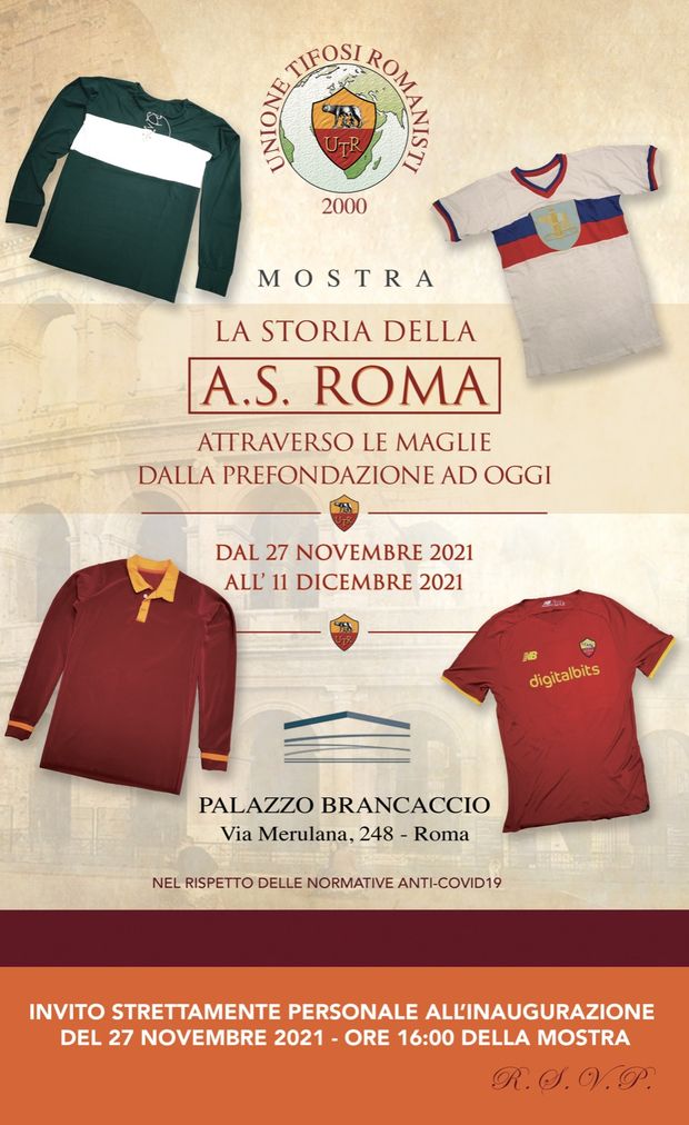 A Palazzo Brancaccio la mostra “La storia della Roma attraverso le maglie”- immagine 2