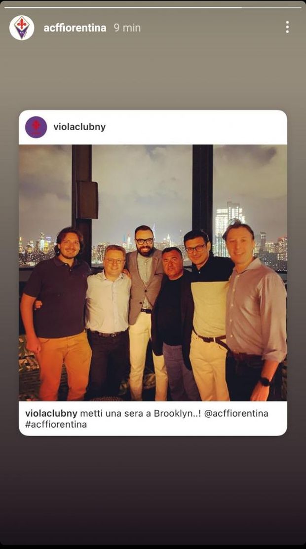 FOTO – Barone in visita al ViolaClub New York- immagine 2