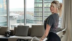 Wanda Nara, oggi allenamento a casa: lady Icardi sfoggia un lato B da urlo