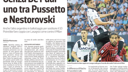 Messaggero Veneto: Senza De Paul uno tra Pussetto e Nestorovski