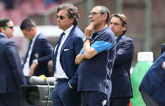Maurizio Sarri e Cristiano Giuntoli Maurizio Sarri e Cristiano Giuntoli